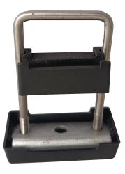 U-Bügel Mattenhalter für Pfosten 60 x 40 mm Doppelstabzaun - Paket á 10 Stk.